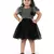 fit & flare fancy zari net dress For Girls