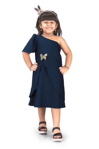 Shrithi fashion fab girls fit & flare nylon dress