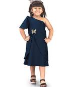 fit & flare nylon dress For Girls