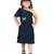 fit & flare nylon dress For Girls