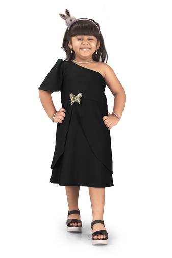 Shrithi fashion fab girls fit & flare nylon dress