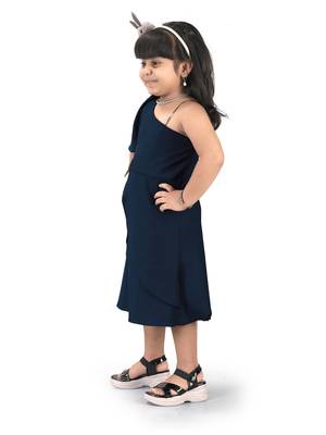 fit & flare nylon dress For Girls 2