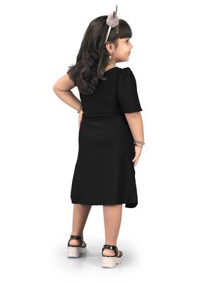 fit & flare nylon dress For Girls 4