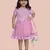 fit & flare velvet & net dress For girls