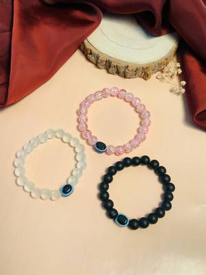 Latest beads evil eye bracelets combo 2