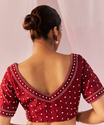 Red Zeenat Blouse 3