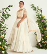 Ivory Hand Embellished Blouse