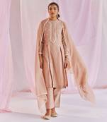 Macchiato brown sage kurta set