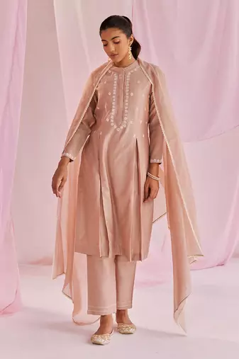 Macchiato brown sage kurta set