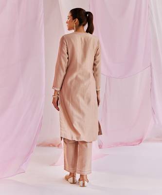 Macchiato brown sage kurta set 3