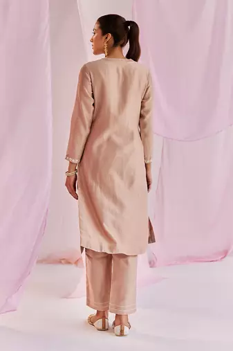 Macchiato brown sage kurta set