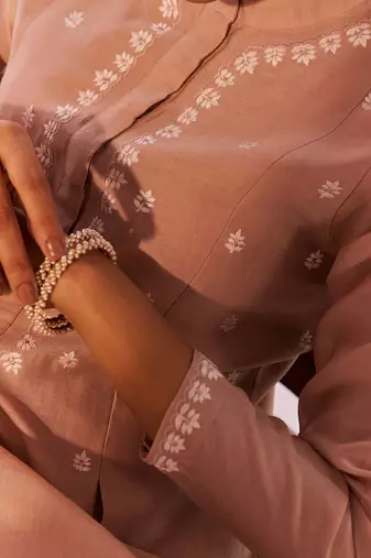 Macchiato brown sage kurta set