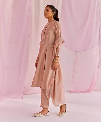 Macchiato brown sage kurta set 5