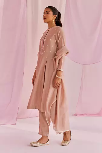 Macchiato brown sage kurta set