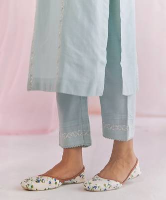 Powder blue safi kurta set 5