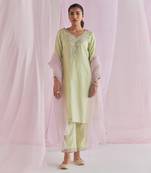 Mint green sadira kurta set