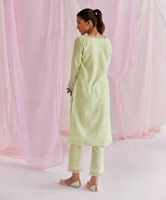 Mint green sadira kurta set 3