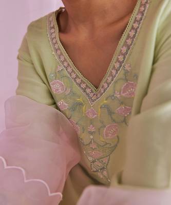 Mint green sadira kurta set 4