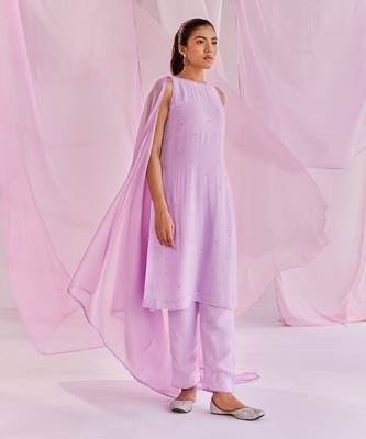 Purple pema kurta set 2