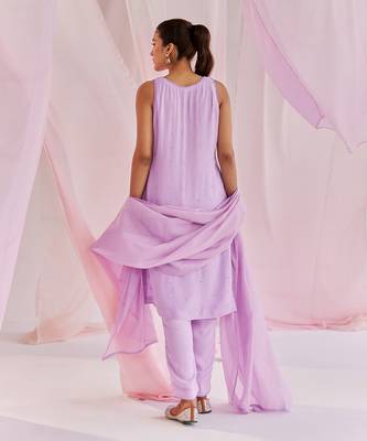 Purple pema kurta set 3