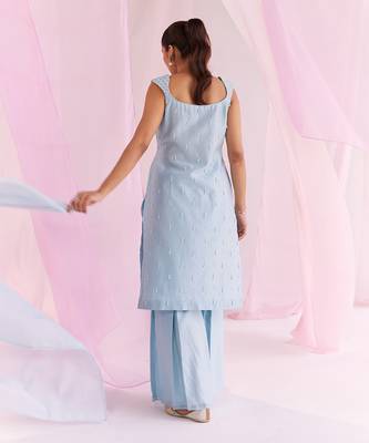 Blue iris sharara set 3