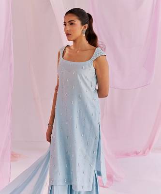 Blue iris sharara set 5
