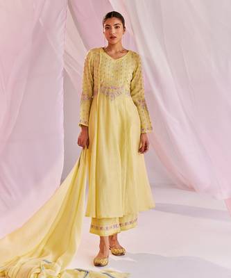 Yellow alara kurta set 1