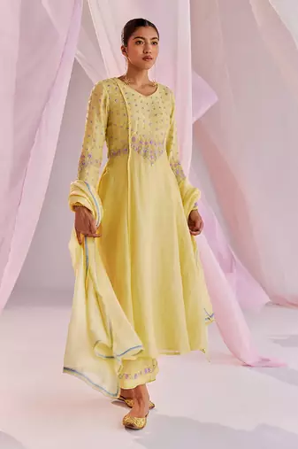 Yellow alara kurta set