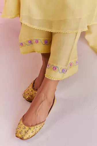 Yellow alara kurta set