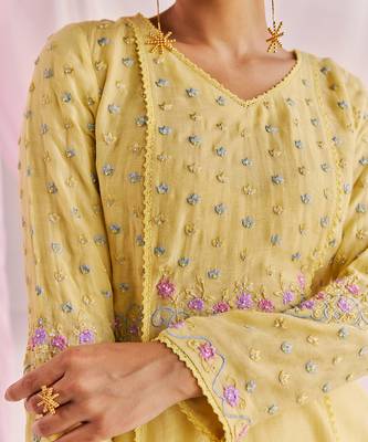 Yellow alara kurta set 5