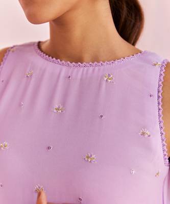 Purple evara sharara set 5