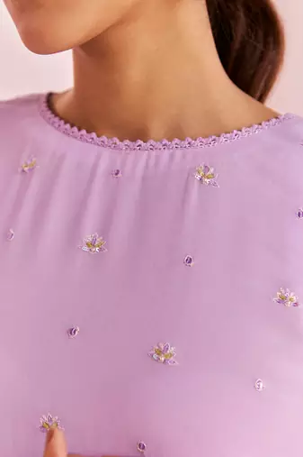 Purple evara sharara set