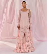 Pink pahi sharara set