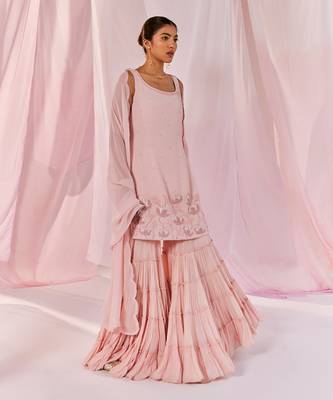 Pink pahi sharara set 2