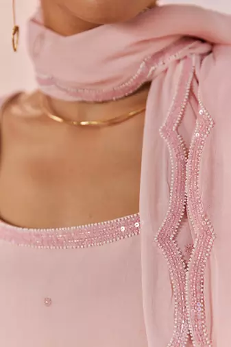 Pink pahi sharara set