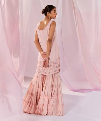 Pink pahi sharara set 5