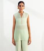 Mint green tunic