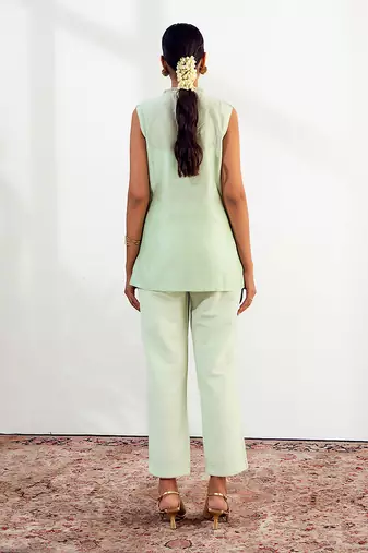 Mint green tunic