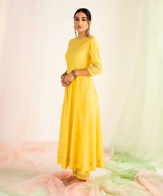 Sunshine yellow ayisha kurta set 2