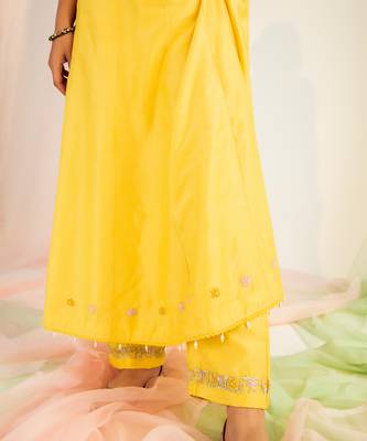 Sunshine yellow ayisha kurta set 4