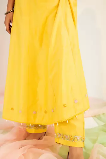 Sunshine yellow ayisha kurta set