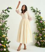 Ivory embroidered tunic