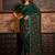 Green Colour Gold Coin Chiffon Fabric Desiner Embroidered Partywear Saree