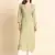 Pista Colour Ethnic Chikankari Embroidery Work Rayon Kurti