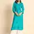 Blue Colour Ethnic Chikankari Embroidery Work Rayon Kurti