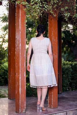  Off White Colour Kurti With Fancy Resham Embroidery And Girlish Looks 2