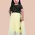 fit & flare velvet & net dress For girls