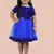 fit & flare velvet & net dress For girls