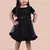 fit & flare velvet & net dress For girls