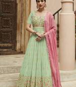 Pista Colour Amazing Anarkali Suit For Trending Ethnic Girlish Looks